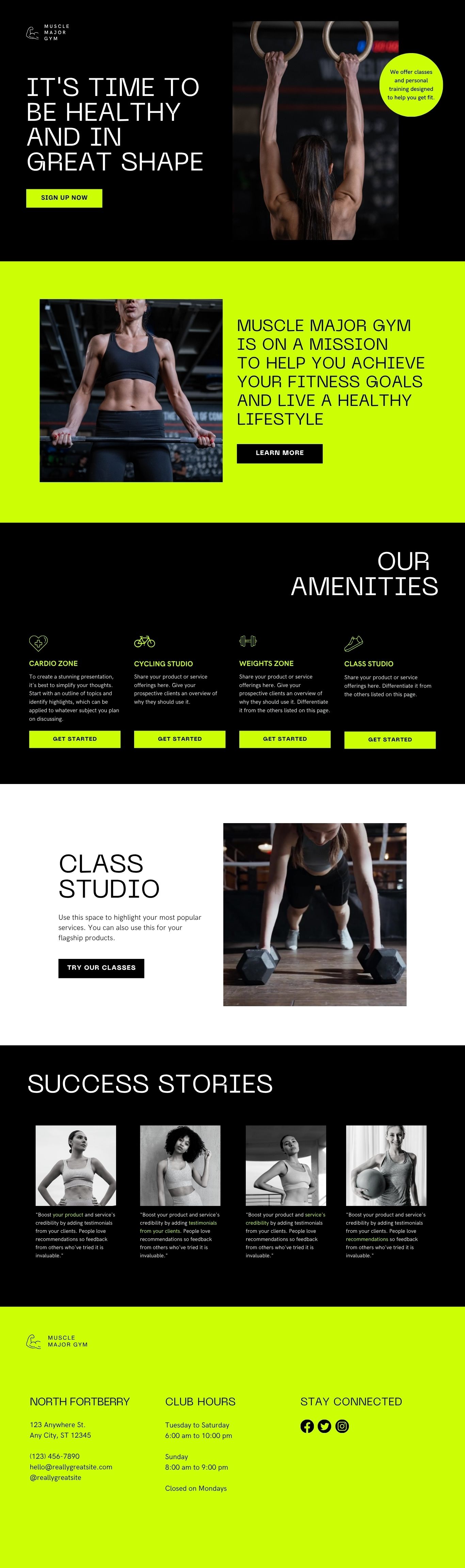 Gym Website